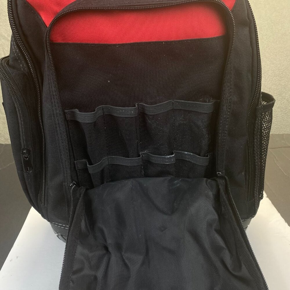 Husky Pro Tool Backpack Heavy Duty Rubber Bottom Storage Bag (H-68003-03) - Picture 6 of 15